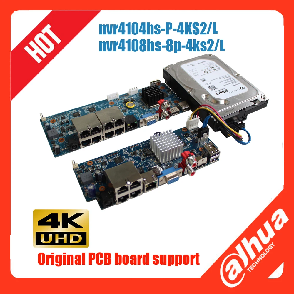 Оригинальная печатная плата Dahua с разными языками для фотографий/L NVR4104hs P 4KS2/L 4K H.265