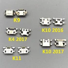 20 шт.лот микро гнездо USB зарядный порт док-станция для LG K9 K11 K10 K4 2017 K10 2016 K8 K12 Plus K50 K50S K42 K52 K61 K51S