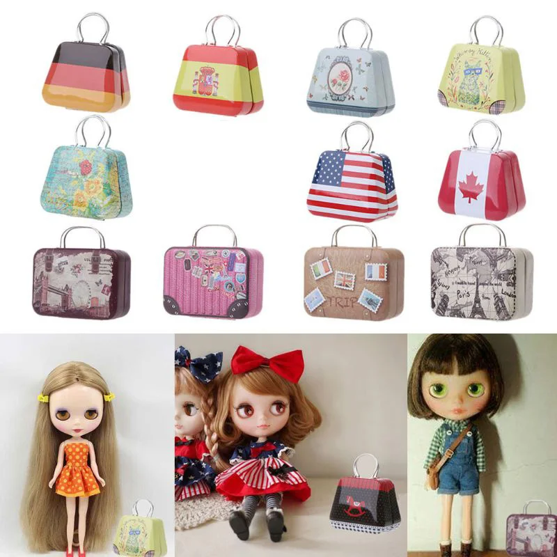 Куклы игрушки багажник аксессуары для Blyth Озон кукольный домик мебельная коробка