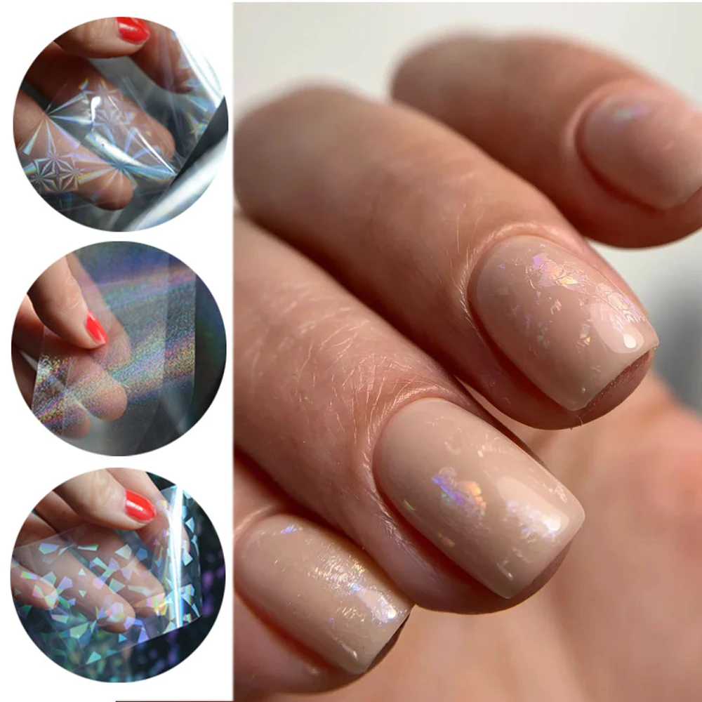 1 шт. прозрачная Звездная фотопленка из разбитого стекла стильная наклейка с