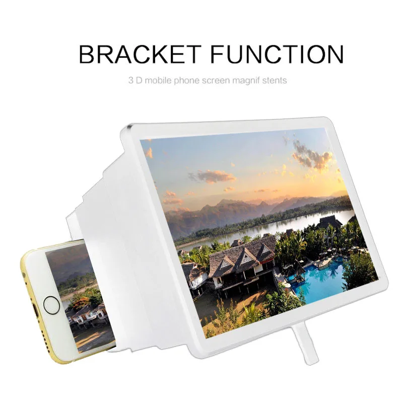 Мобильный телефон 3D экран HD видео выдвижной усилитель увеличительное стекло