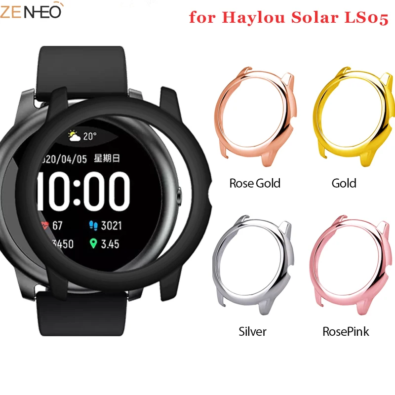 

Защитный чехол с покрытием для смарт-часов Xiaomi Haylou Solar LS05, защитная рамка, полукорпус из поликарбоната для Haylou Solar Ls05
