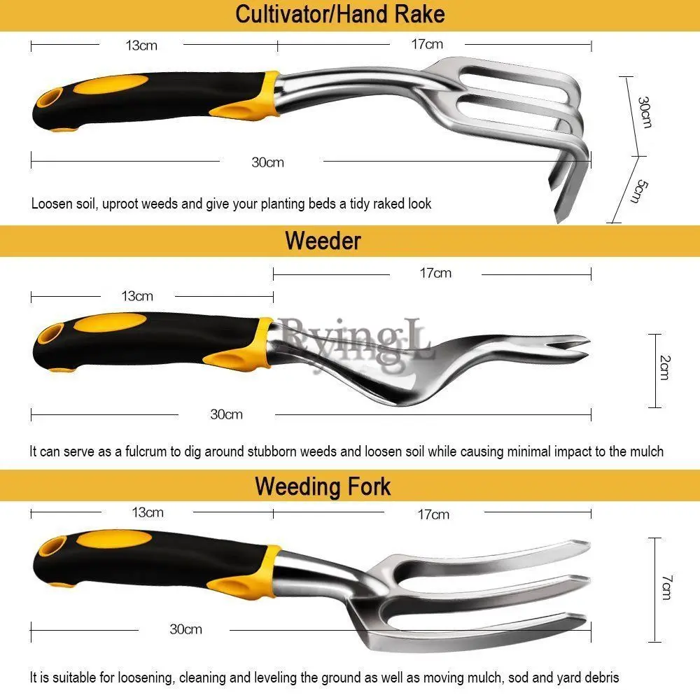 Набор садовых инструментов из нержавеющей стали набор для посадки вилка шпатель