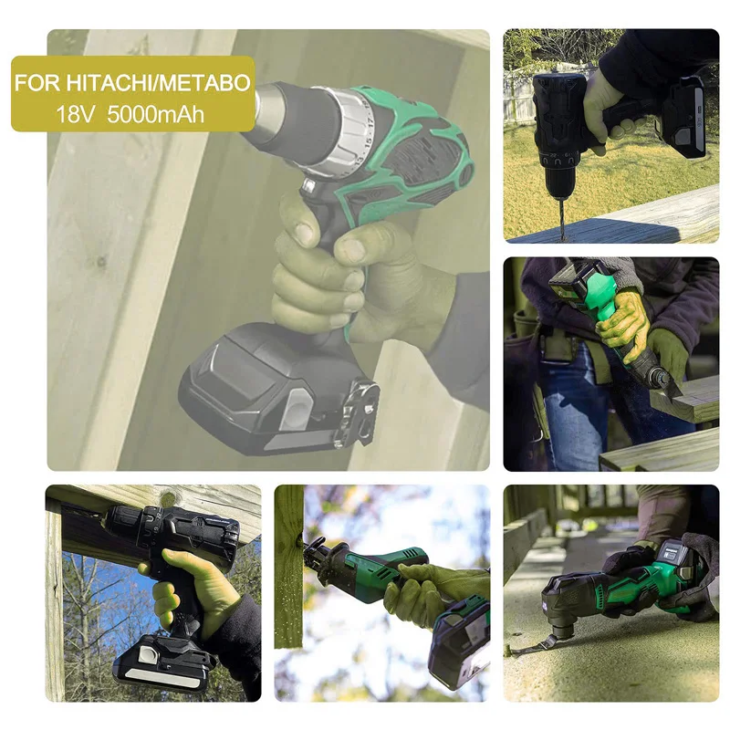 Сменная аккумуляторная батарея для HITACHI литий-ионный аккумулятор BSL1830B 18 в 6 Ач