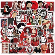 10/30/50PCS Money Heist House of Paper stickers Waterproof Guitar Laptop PS4 Skateboard Luggage Phone Graffiti Sticker Kids Toys