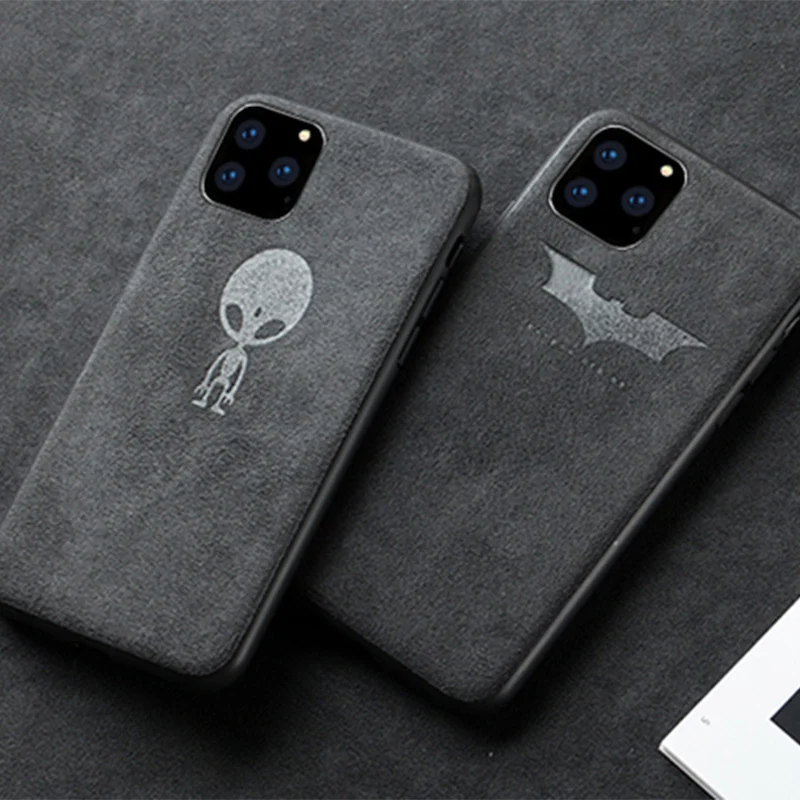 Роскошный замшевый кожаный чехол для телефона Apple iPhone 11 12 13 Mini Pro Max 6 6S 7 8 Plus X Xr Xs MAX с