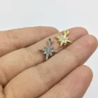 Eruifa 10 шт. 10 мм Стразы Позолоченныесеребряные подвески из цинкового сплава ювелирные изделия DIY ожерелье браслет серьги 2 вида цветов