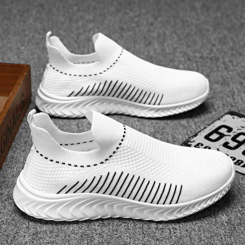 SALUDAS Men Shoes Outdoor Sneakers Running Casual Shoe Large Male Sneakers Lightweight Breathable Male Flying Woven Size39-46