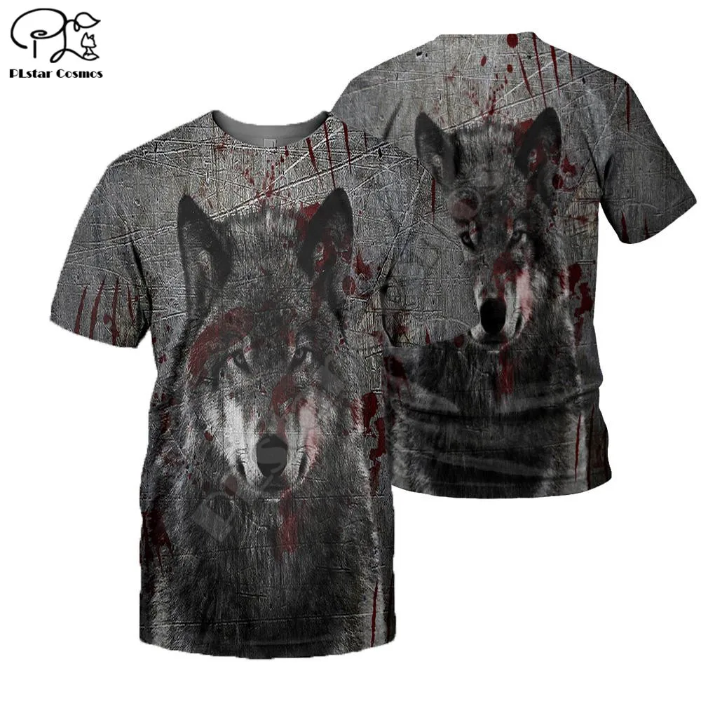 

PLstar Cosmos Beautiful Wolf 3D Printed 2021 New Fashion T-shirt Harajuku Streetwear Men/Women Short Sleeve Drop Shipping W18