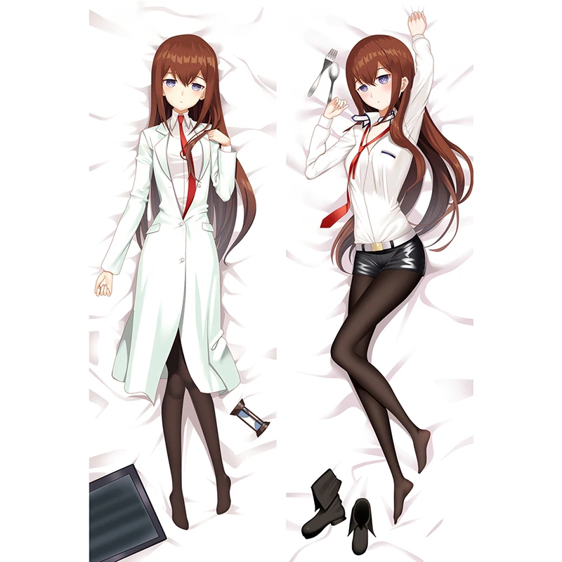 

Game Gate Dakimakura Pillowcase Cosplay Anime Cartoon Galgame Makise Kurisu Body Pillow Cover Japanese Style 50x150cm