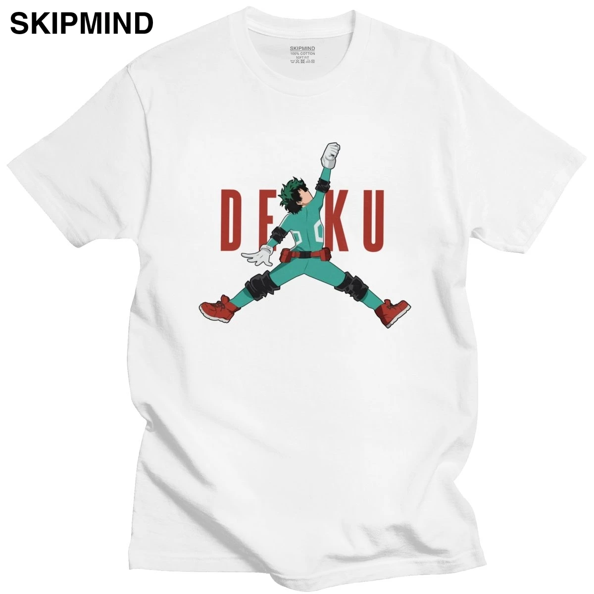Классический воздуха Deko Izuku Midoriya футболка для мужчин с короткими рукавами Boku без