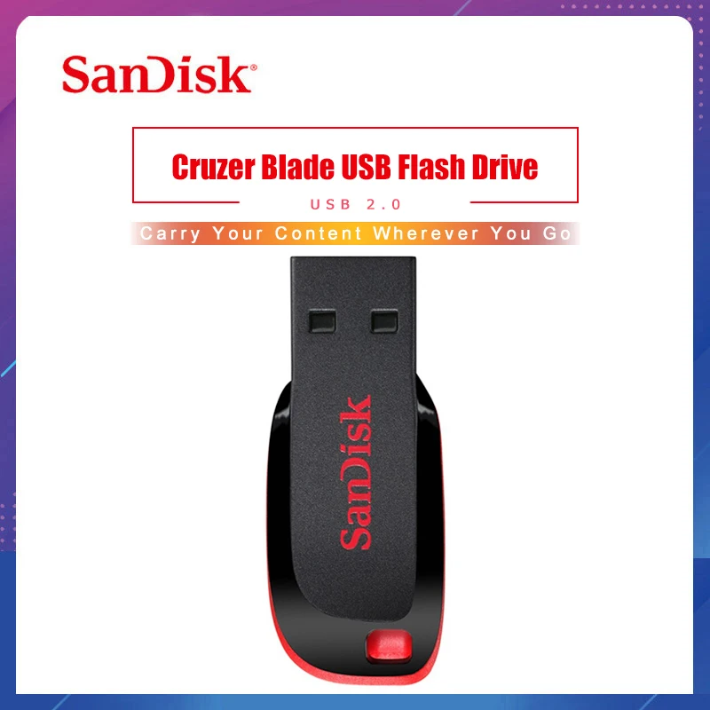 Sandisk USB флеш накопитель 64 ГБ 128 usb 2 0 CZ50|USB флэш-накопители| |