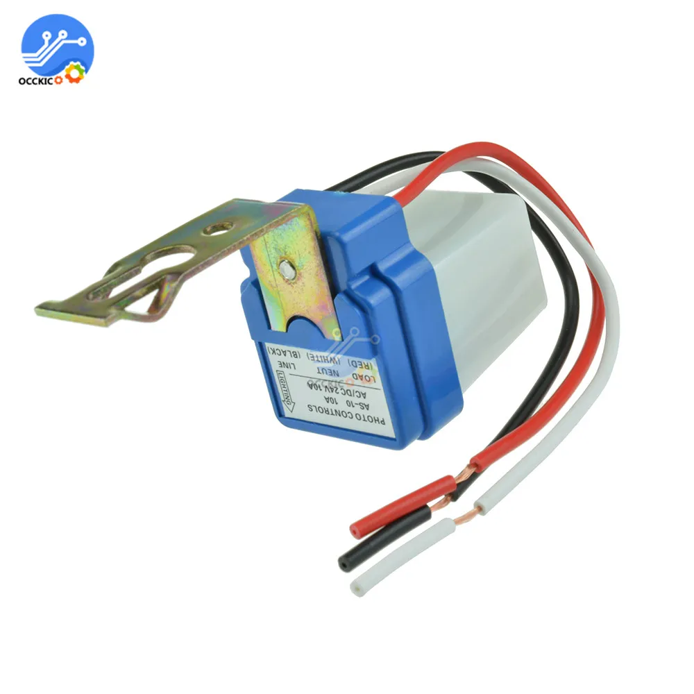 DIY kit 12 в 24 В 220 10 А переключатель уличного света автоматический выключатель