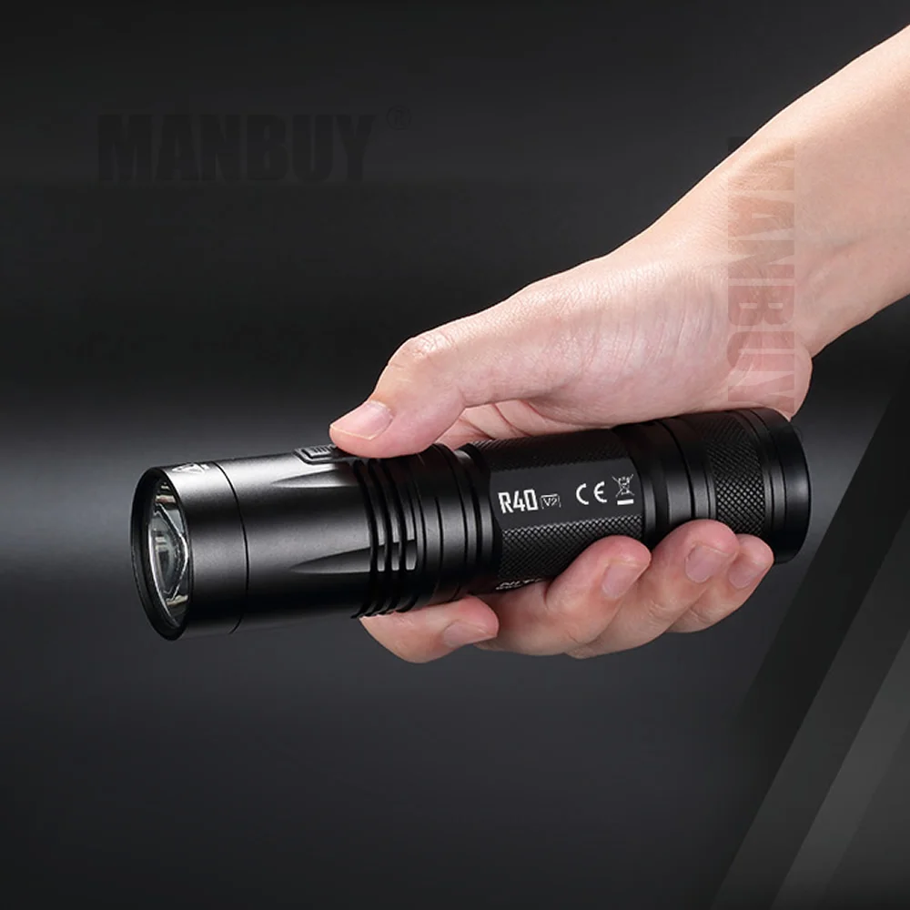 2021 Nitecore R40 V2 1200 люмен CREE XP-L2 V6 светодиодный фонарик USB-C Перезаряжаемые с зарядная