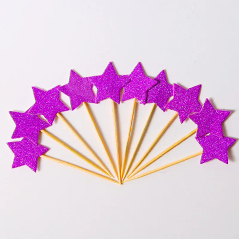 Торт для выпечки сверкающий торт вставка флага торта с блестящими розовыми