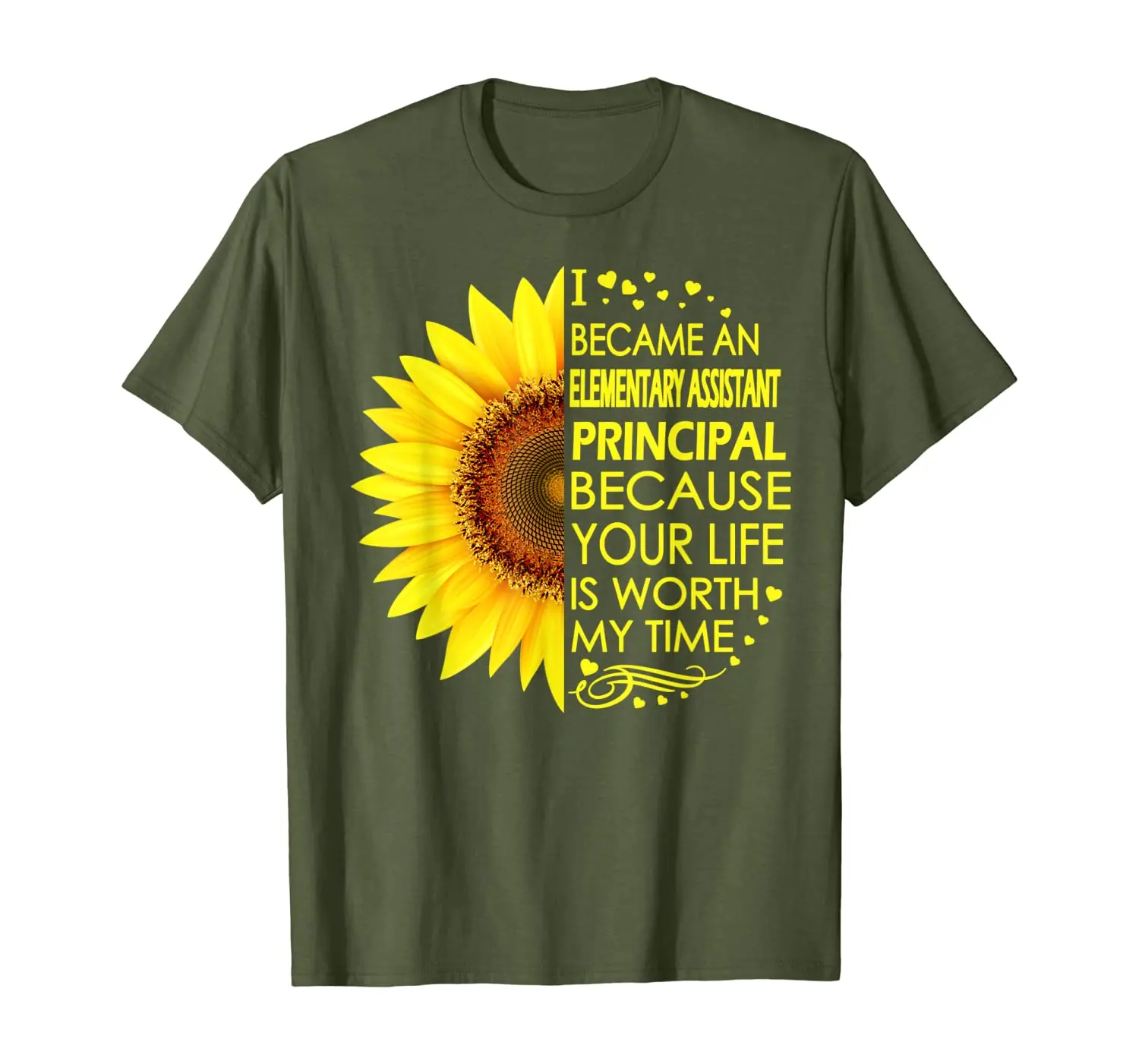 

I Became Elementary Assistant Principal Sunflower T-Shirt