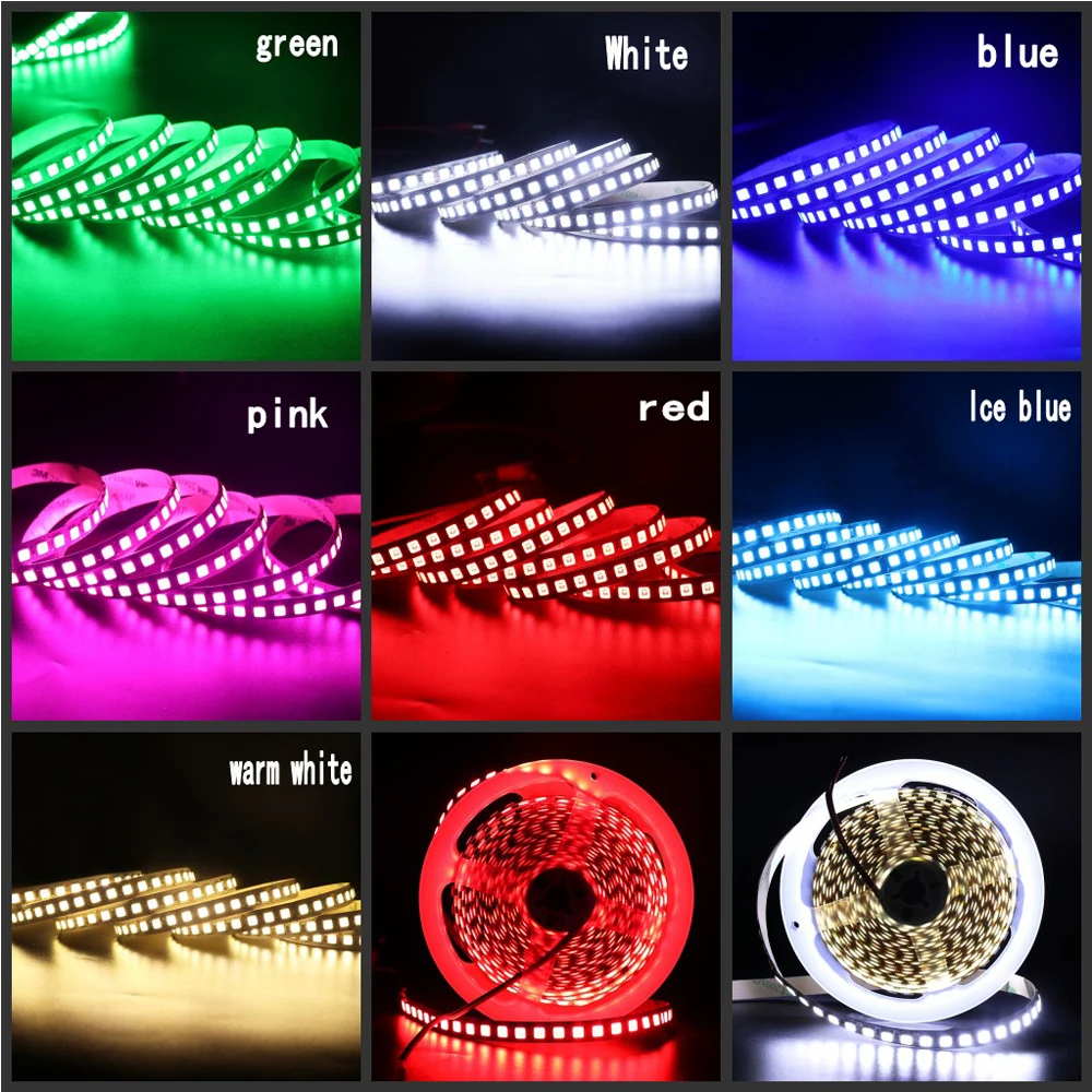 5 м 12 В светодиодный светильник SMD 5054 120 s/M гибкий водонепроницаемый ленточный