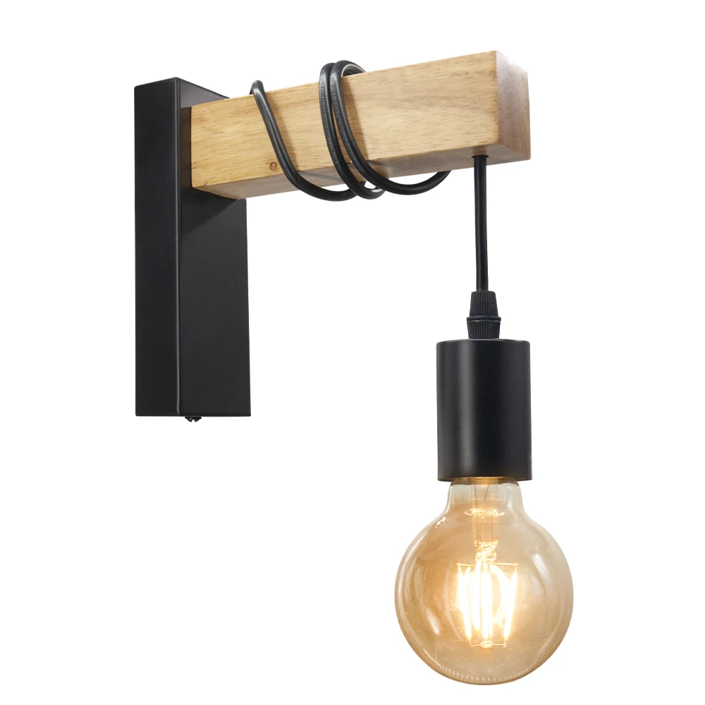 

Modern E27 Wall Sconces Light Fixture for Indoor Lighting Corridor Bedside Night Light Metal Wall Mounted Study Room Lamp Holder