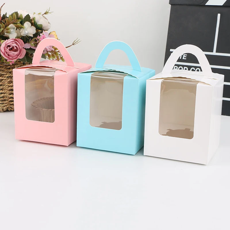 1 шт. 11*9 2 см Бумага карты торт складной Коробки с ручкой коричневая коробка для