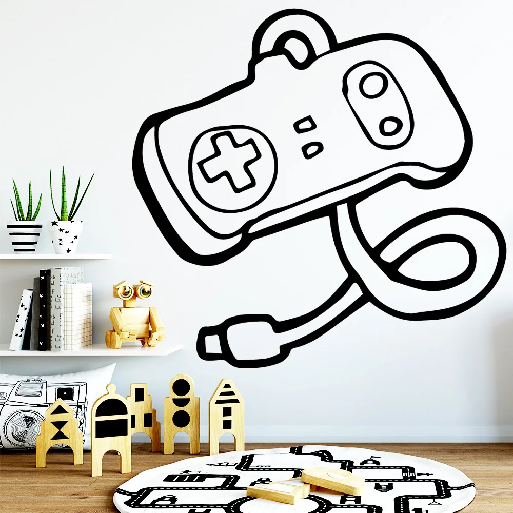 Модная Настенная Наклейка для игровой машины домашний декор современные