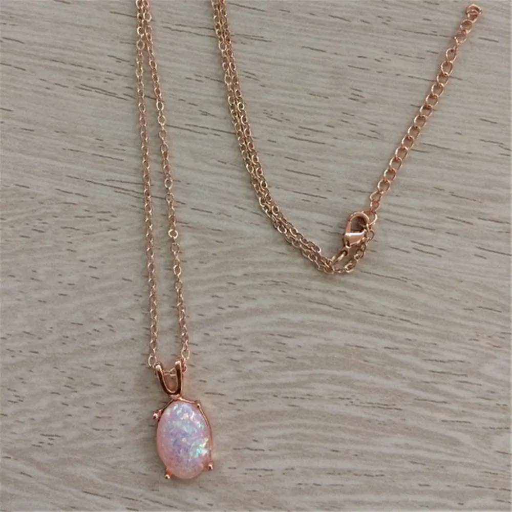 Лидер продаж винтажное ожерелье с натуральным белым искусственным опалом