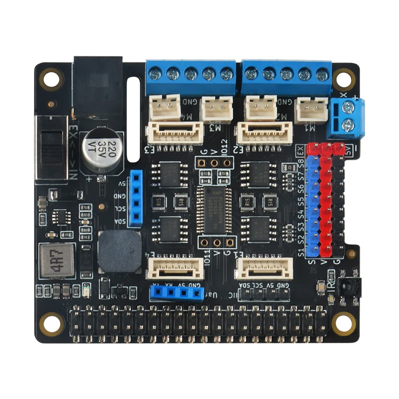 

Raspberry Pi Expansion Board Robot Motor Driver Board GPIO Expansion Board Suitable for Raspberry Pi 4th Generation 4b/3b+