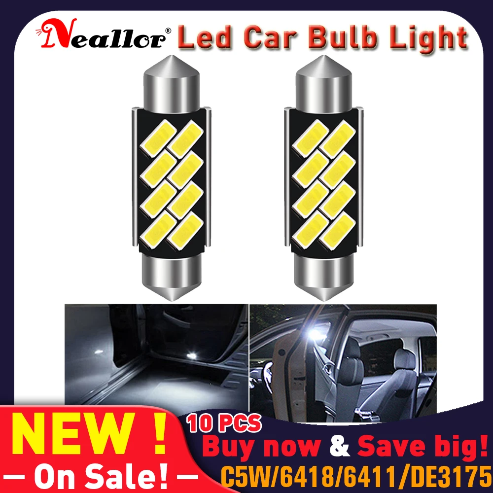 

Светодиодсветодиодный лампы C5W C10W, 31/36/39/41/12 В, 6500 К, 4-8SMD