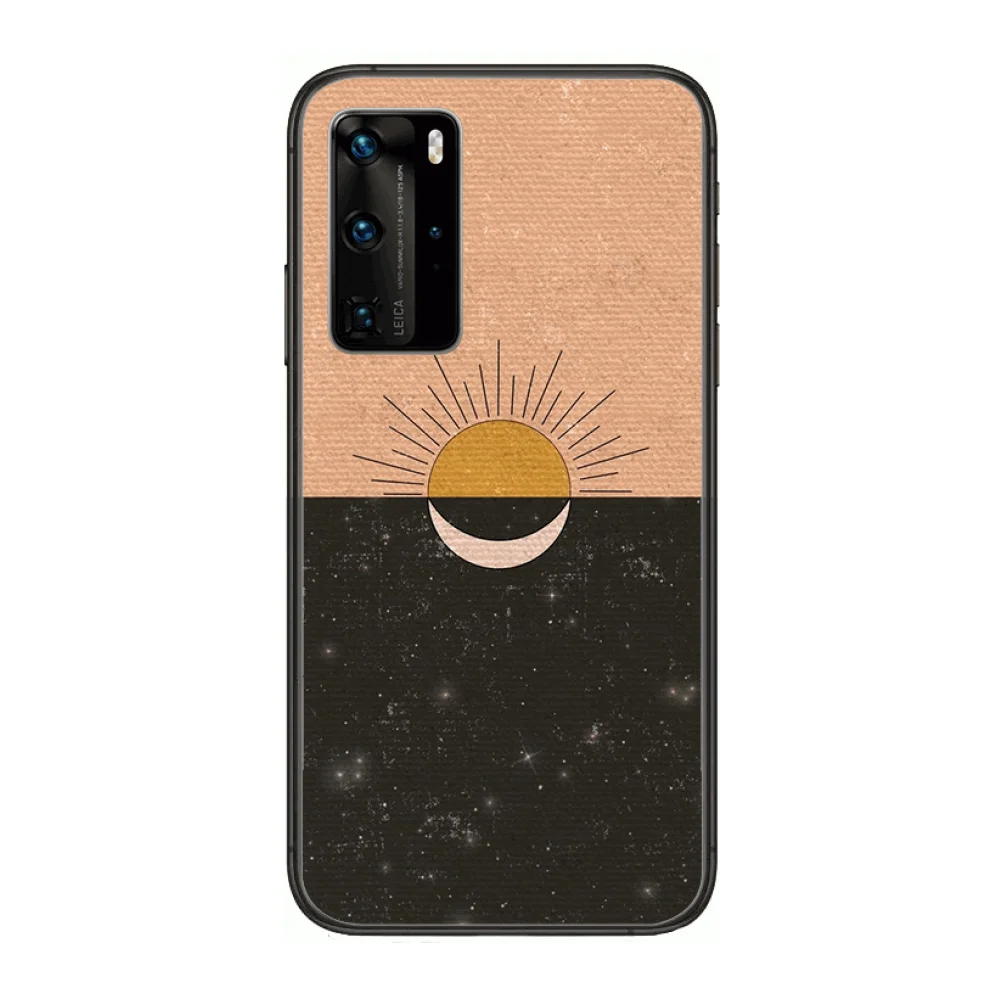 

Shockproof Fashion Phone Case For Huawei P 40 30 20 10 Lite Smart Z Pro Black Etui Coque Painting Hoesjes comic fashion