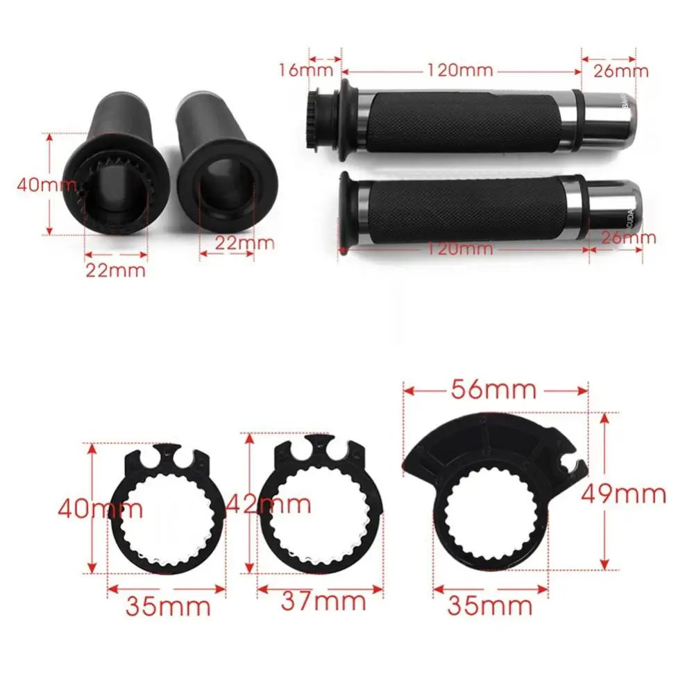 

85% Hot Sales!!! 2Pcs/Set Universal Aluminum Alloy Motorcycle Handle Bar Grip Accessories Parts