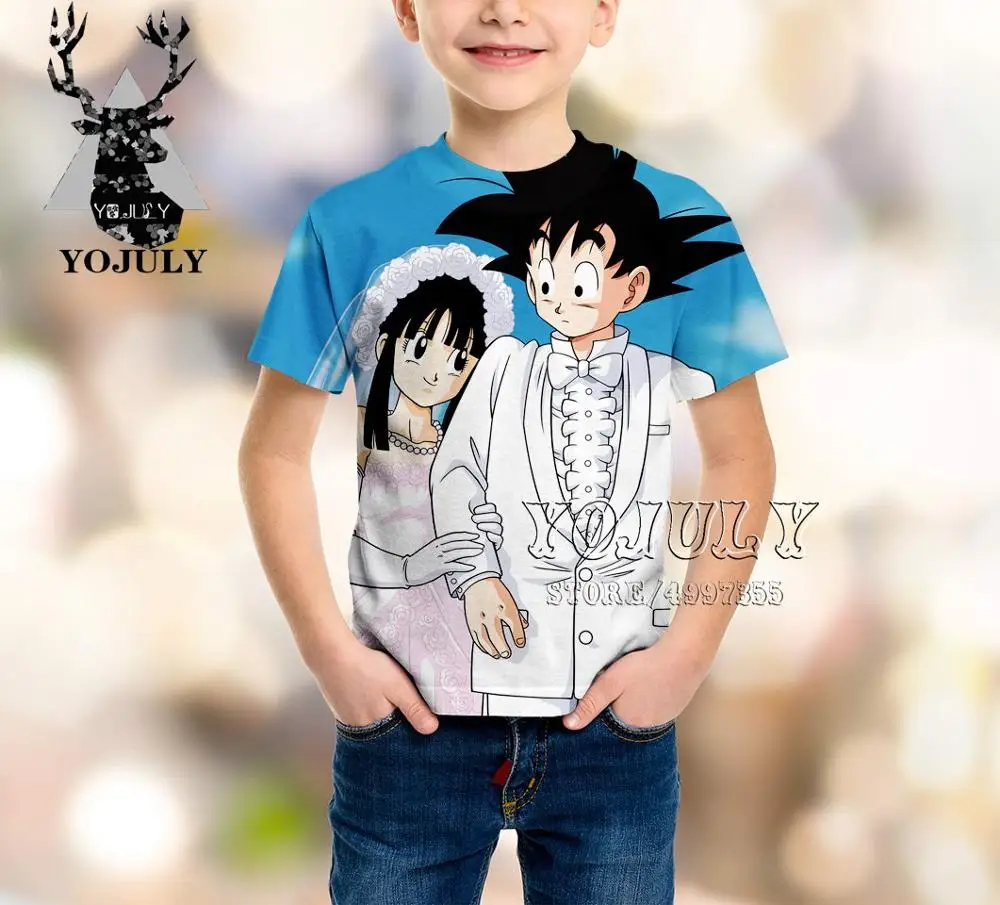 YOJULY Dragon Ball Goku Kiki аниме harajuku для маленьких мальчиков девочек подростков 3D печать