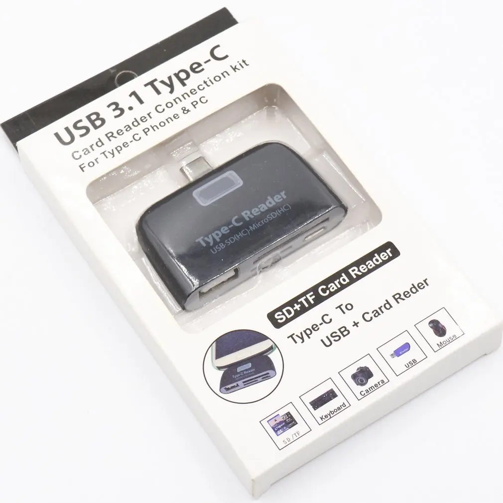 XC-DKQ009/ 013 USB 3 1 для Android/ Type C + 0 концентратор SD TF адаптер чтения карт памяти Macbook |