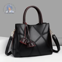genuine leather handbag 2021 new fashion luxury design black white red shoulder bag top layer cowhide handbag for women