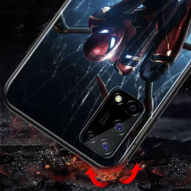 

Marvel Avengers Super Hero Spider Man For Huawei Honor V30 30S 30i 30 20E 20i 20S 20 Lite Pro Plus TPU Silicone Black Phone Case