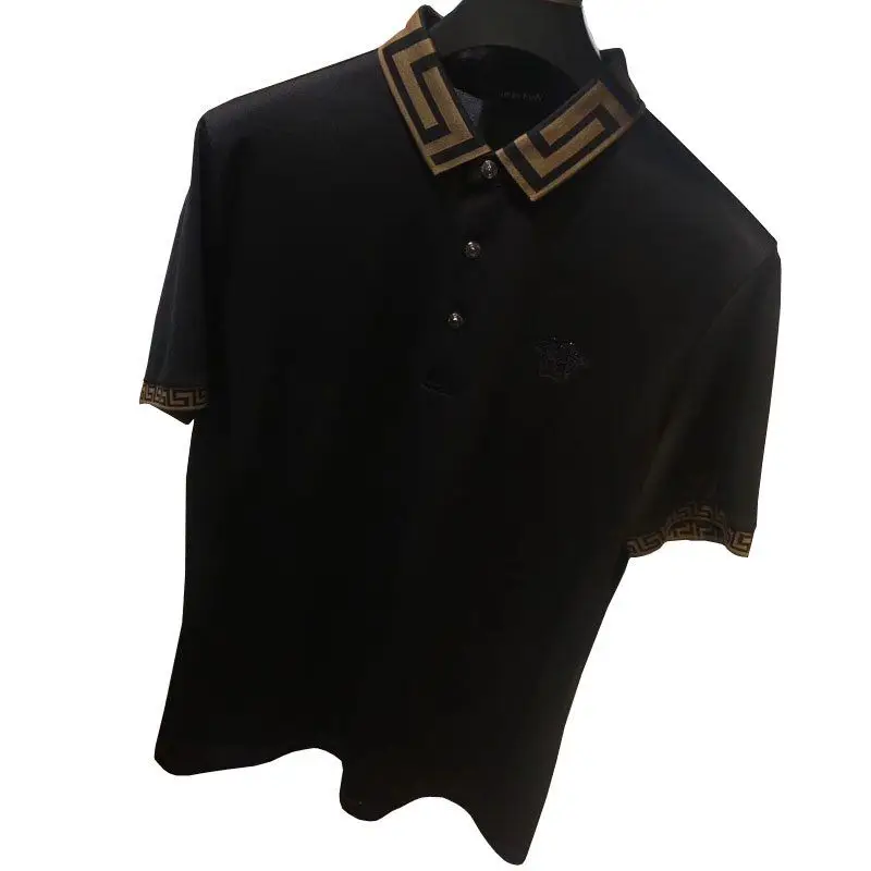 

2021 summer new high end polo shirt men's Europe station short sleeve t-shirt men