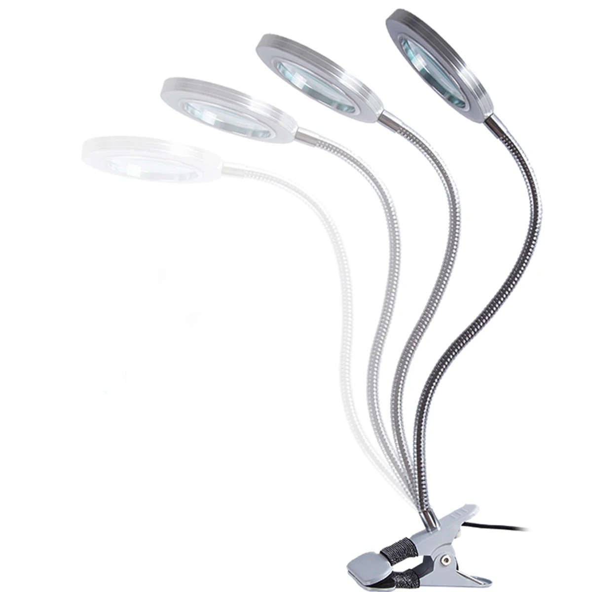 Настольная лампа с зажимом для чтения 8 осветительными прищепками прививки к