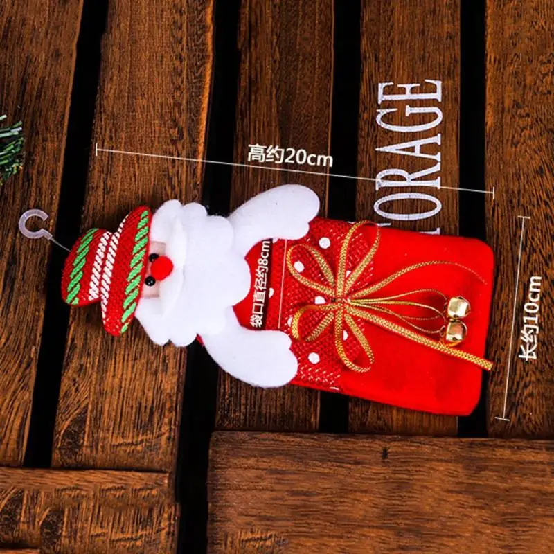 Санта мешки Рождественская коробка для хранения конфет рождественские