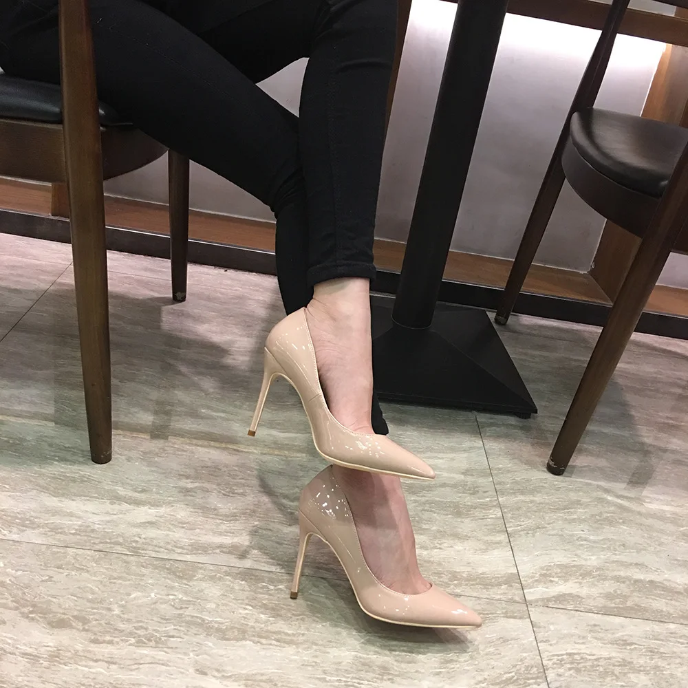 

Brand 12CM High Heels Shoes Woman High Heels Pumps Wedding Bridal Shoes Black Heels Women Shoes High Heels Women Pumps B-0159