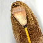 Парик SimBeauty 1Bt27, парик из перуанского кружева с объемной волной, медовый светлый парик из натуральных волос на 360 градусов с шелковой базой