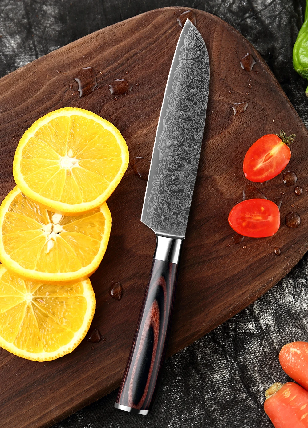 XITUO набор кухонных ножей из 2 предметов 8 &quot5&quot дюймов имитация дамасской стали