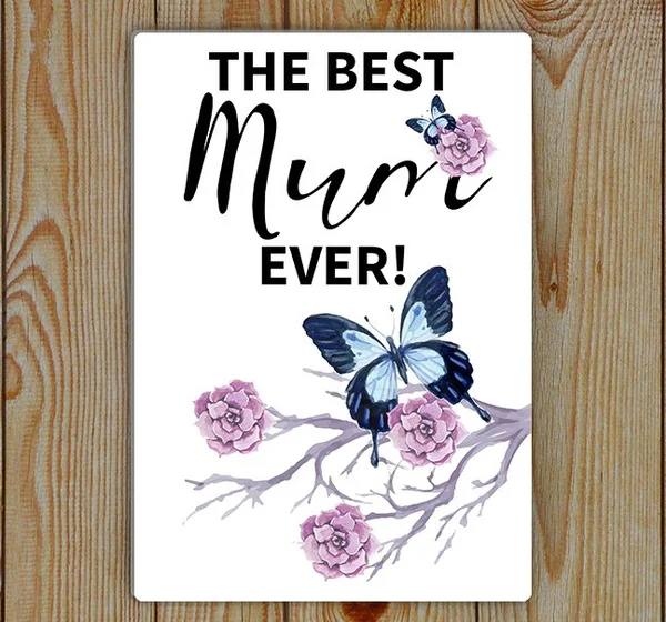 

Mum Mother's Day or Birthday, or Just Mum You Are Awesome Day, Aluminium Lightweight Wall Sign Bar Metal Tin Sign