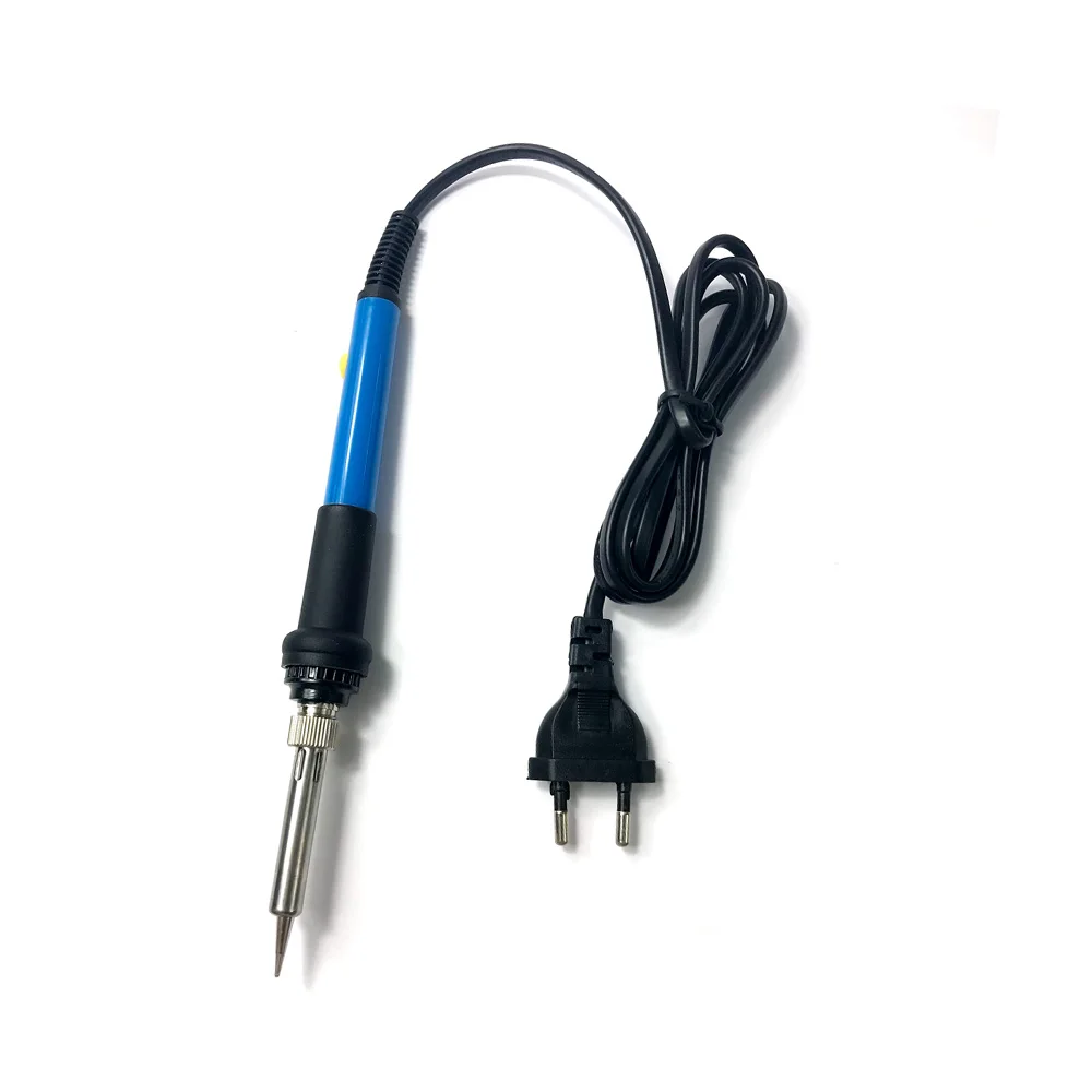 220V EU plug Мини-паяльник с регулируемой температурой, Электрический паяльник, паяльная станция, мини-ручка, тепловой карандаш, сварочные инструменты для ремонта 60 Вт - Цвет: 220V EU plug