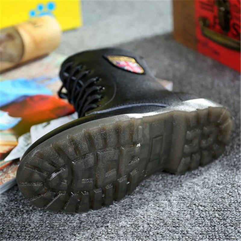 Детские мотоциклетные ботинки из натуральной кожи на осень/зиму | Мать и ребенок