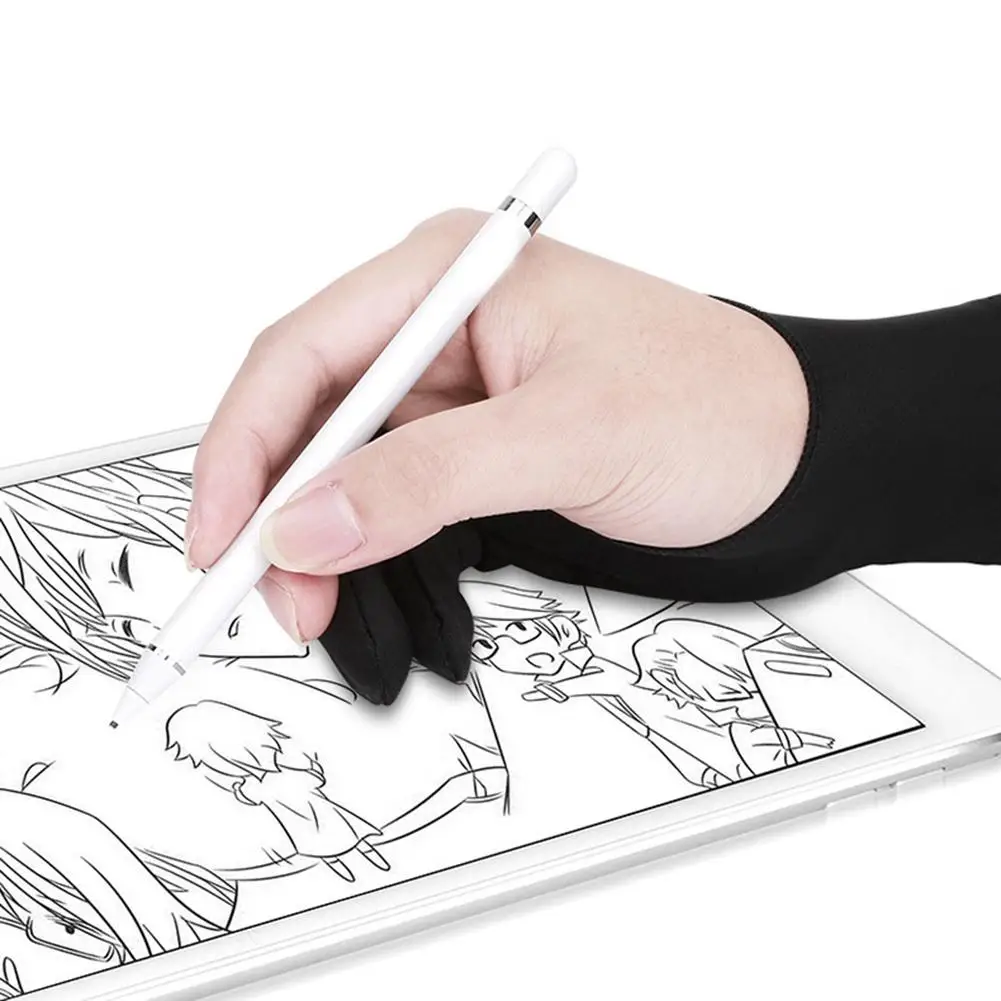 

1Pc Anti-Fouling Two Finger Glove for Artist Drawing Pen Graphic Tablet Pad