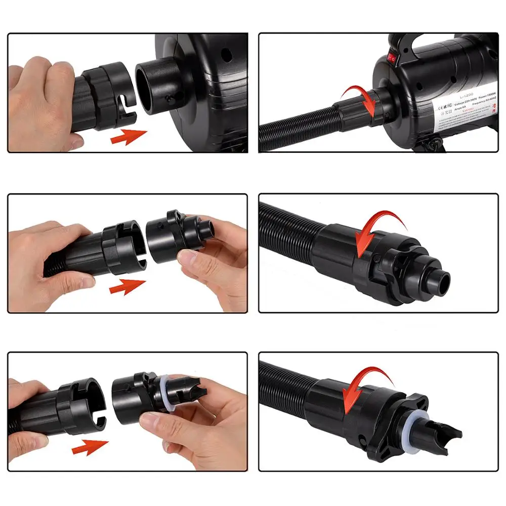 1200 Вт Портативный электрический воздушный насос высокого давления воздуходувка