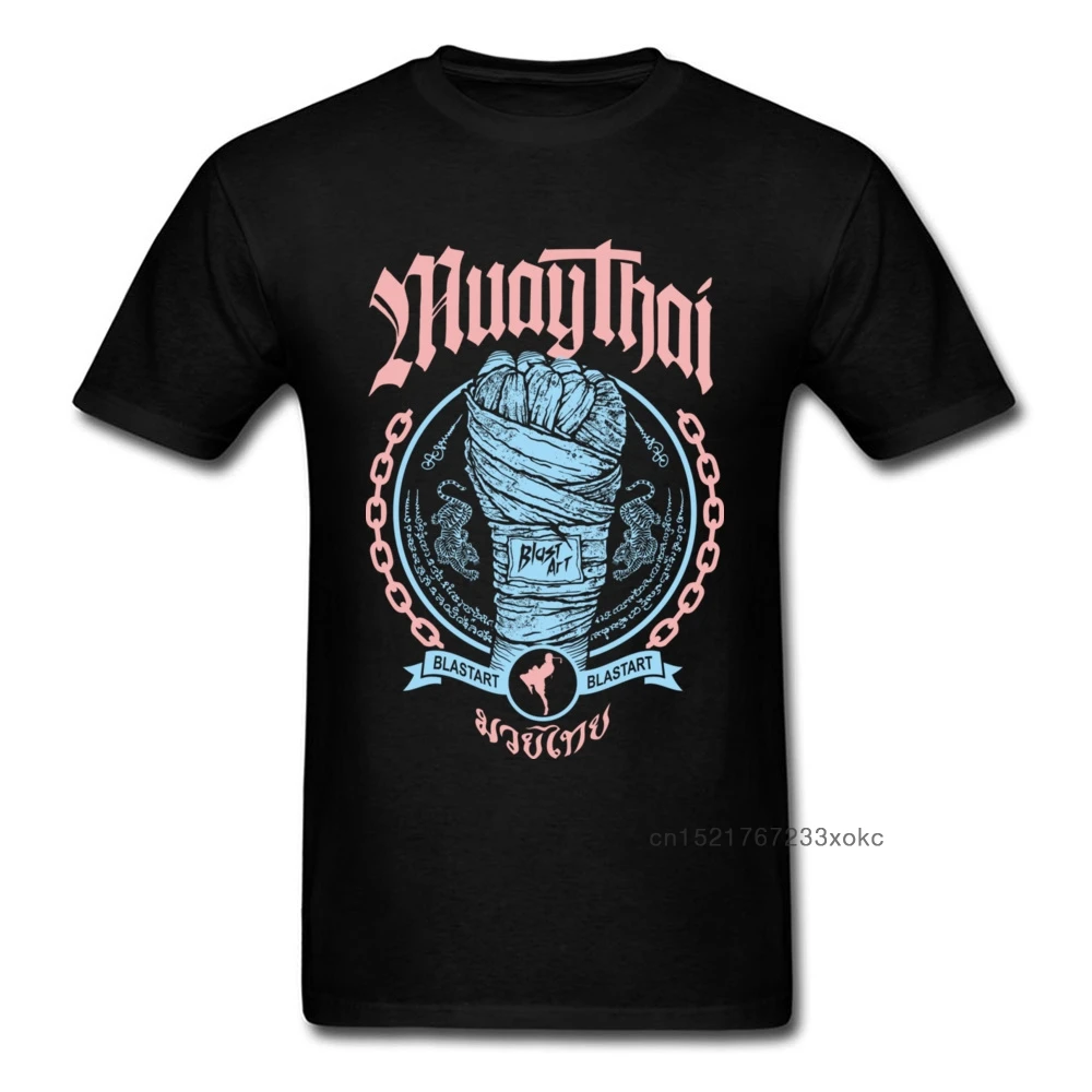 Muay Thai/Футболки С Кулаком для всей семьи Повседневная мужская футболка с круглым