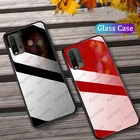 Чехол Auroras из закаленного стекла для Redmi 9T с мягкой рамкой, Противоударная задняя крышка для Xiaomi Redmi 9T, чехол