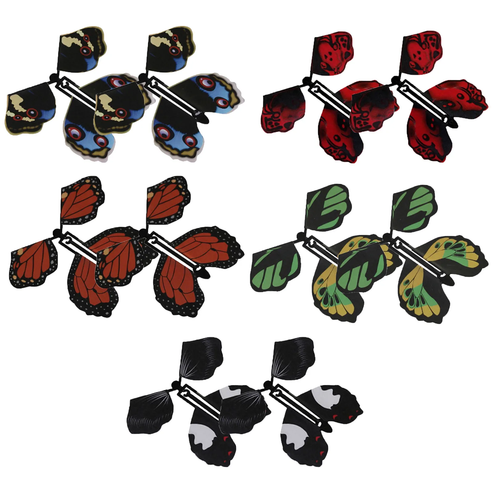 

fidget toys prank 10 Pieces Magic Flying Butterfly Rubber Band Powered Butterfly Wind up Toy juguetes de los nios
