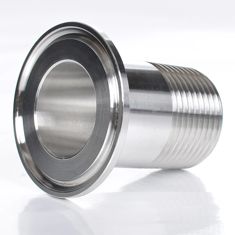 Бесплатная доставка тройной зажим 1 1/2 дюйма (DN40) внешняя резьба OD64. Нержавеющая