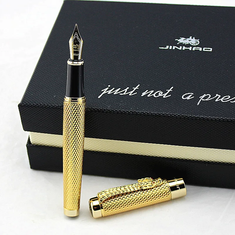 Роскошная брендовая деловая перьевая ручка Jinhao 1200 дизайн с восточным драконом