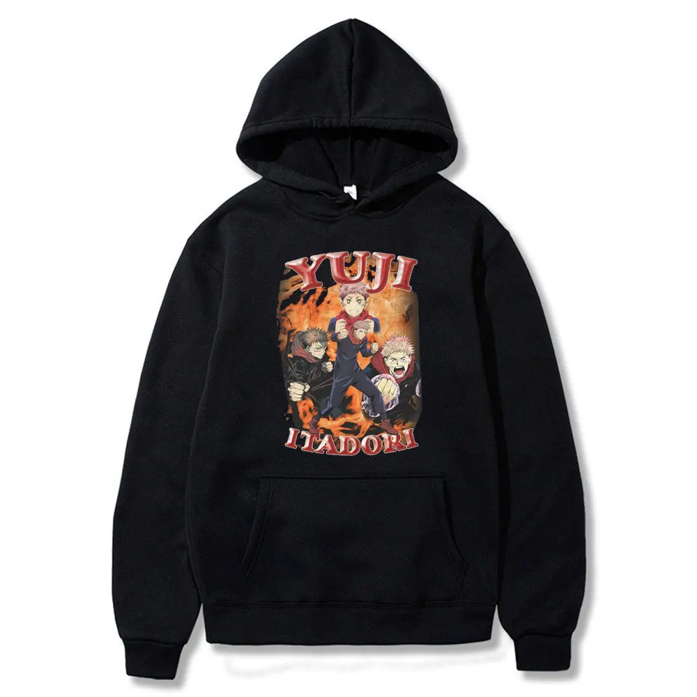 

Japan Anime Jujutsu Kaisen Hoodie Man New Itadori Yuji Premium Print Hoodies Men Women Fashion Casual Sweatshirts Unisex Tops
